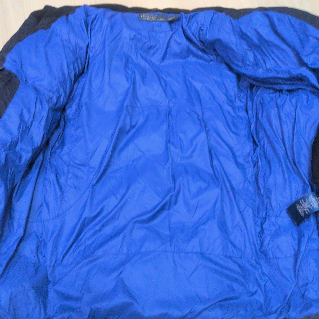 ラルフローレン ビッグポニー ダウンジャケット 刺繍ロゴ 紺 S