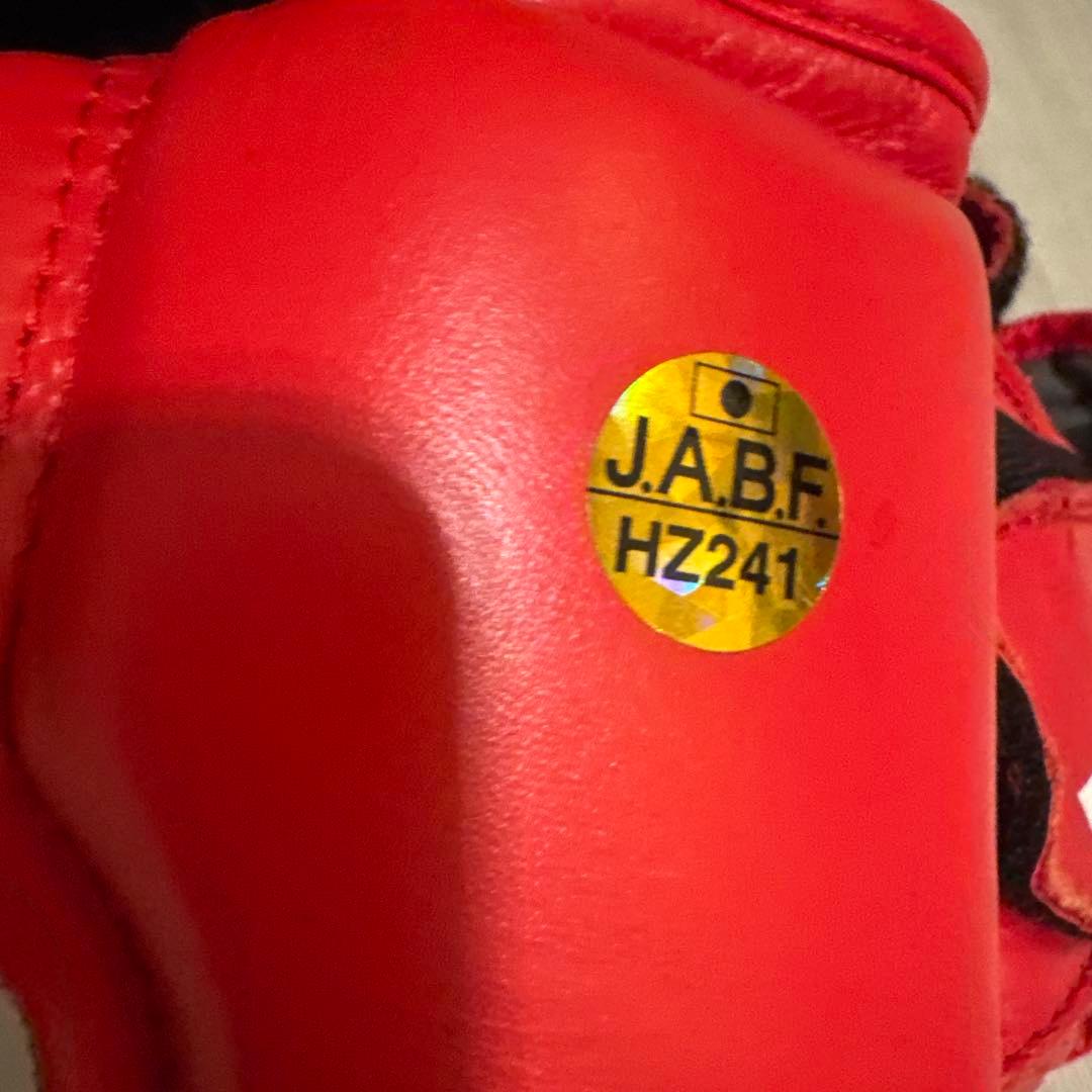 adidas 赤 ヘッドギア サイズSボクシングJABF公認シール付