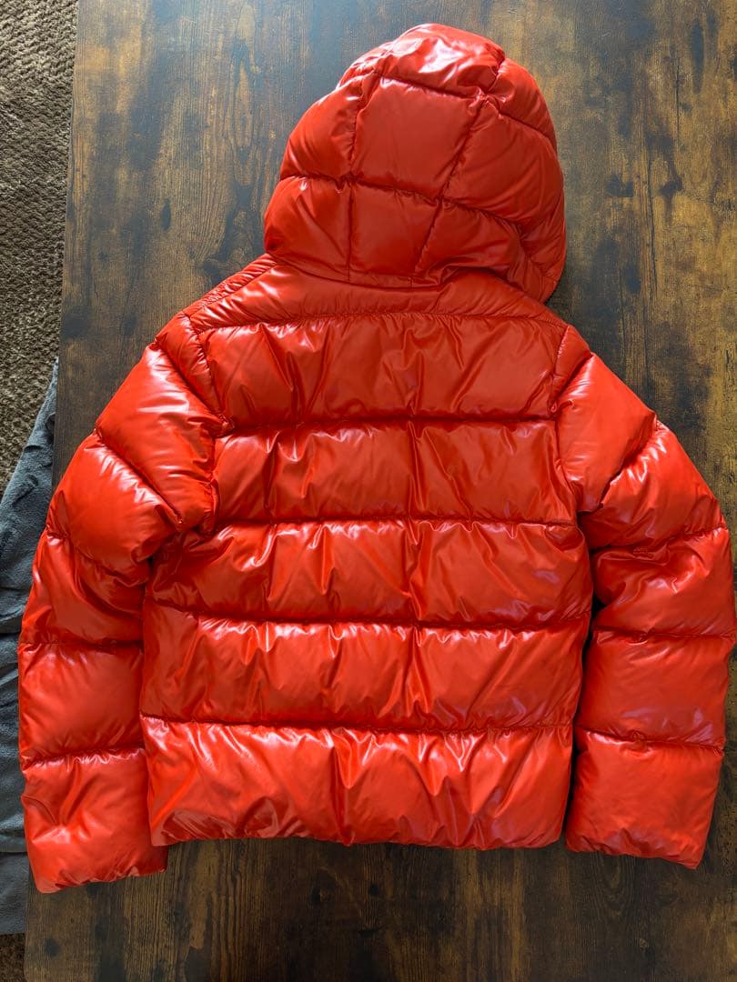 DUVETICA 44 ダウンジャケット フード付きオレンジ