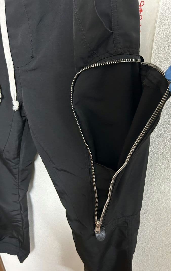 即完売・絶版モデル】urkool ユアクール ジッパー サルエルパンツ 黒