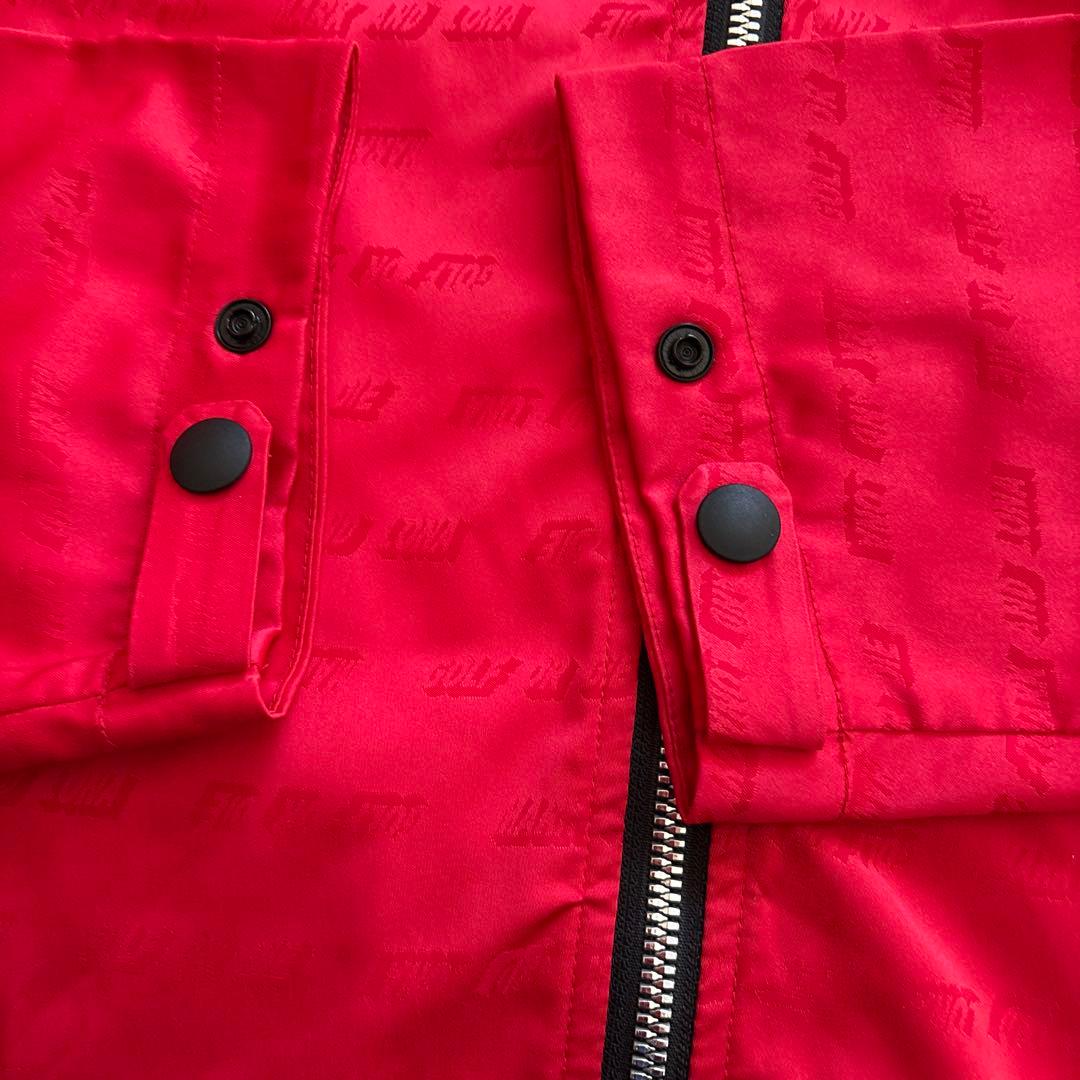 タグ付✨マークアンドロナ ジャケット 赤　総柄 ジップパーカー 52 XL