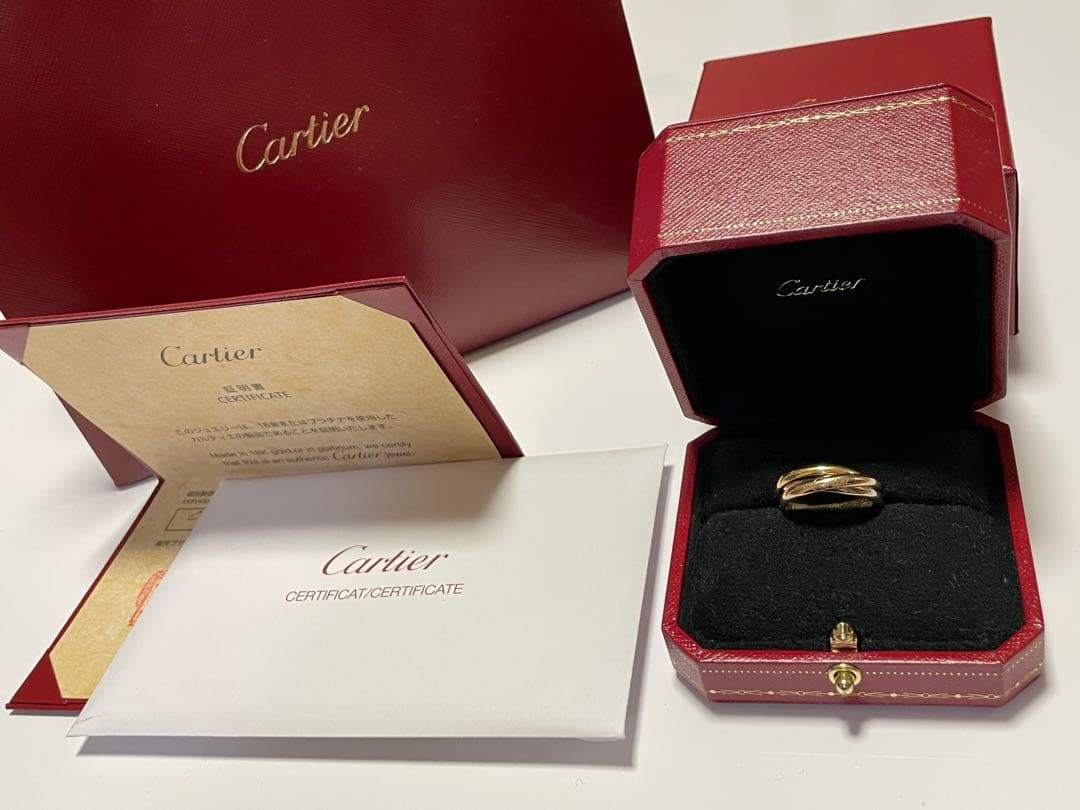 tak様専用】Cartierトリニティリング サイズ57(17号相当) 18K - メルカリ