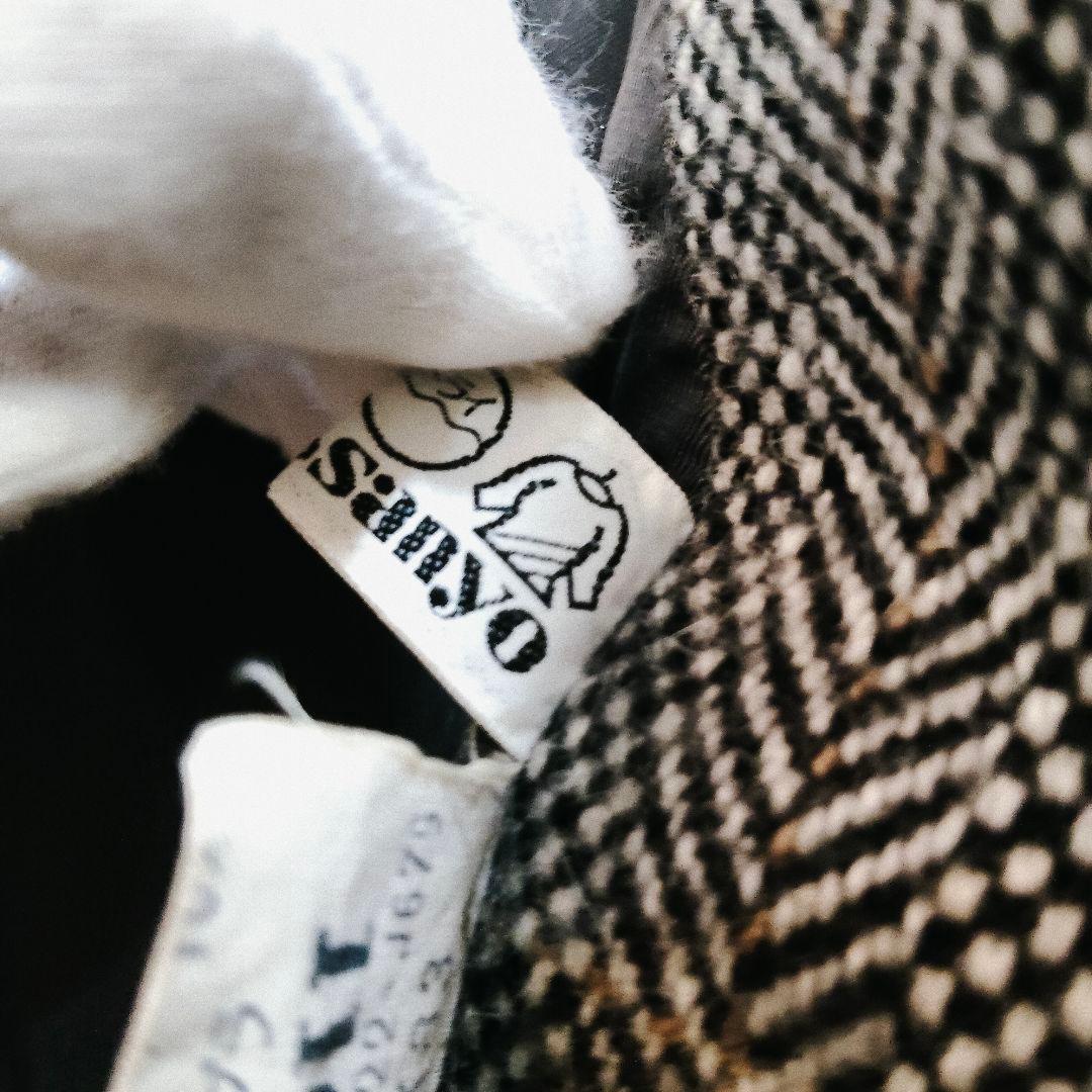 美品 バーバリー アルパカ混 モヘア ヘリンボーン コート