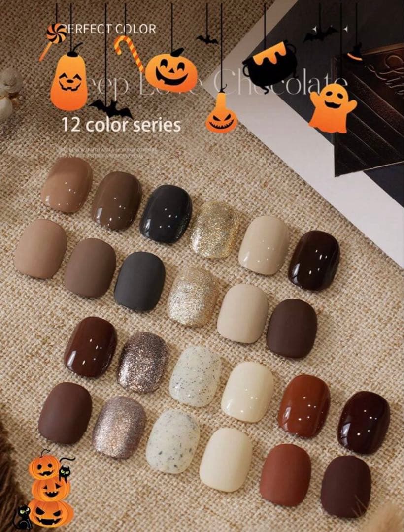 新品未使用　ネイルチップ5点セット　りり