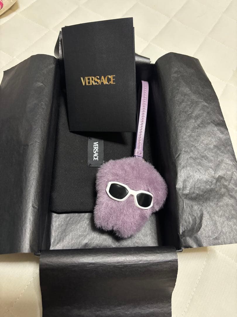 VERSACE ヴェルサーチ メドゥーサ ふわふわ キーチェーン チャーム