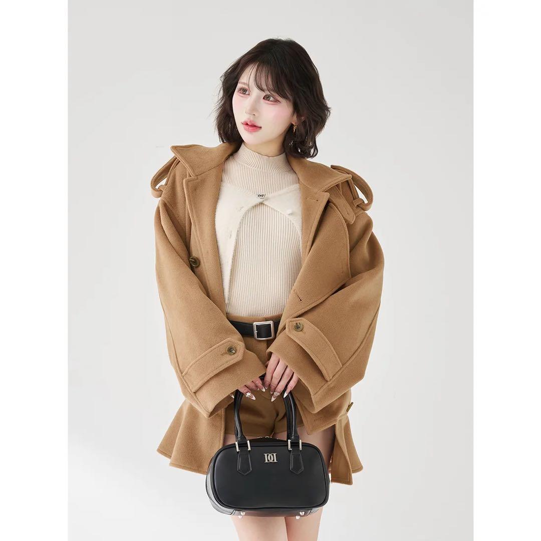 新品タグ付 ダーリッチ ドロップショルダージャケットコート FL