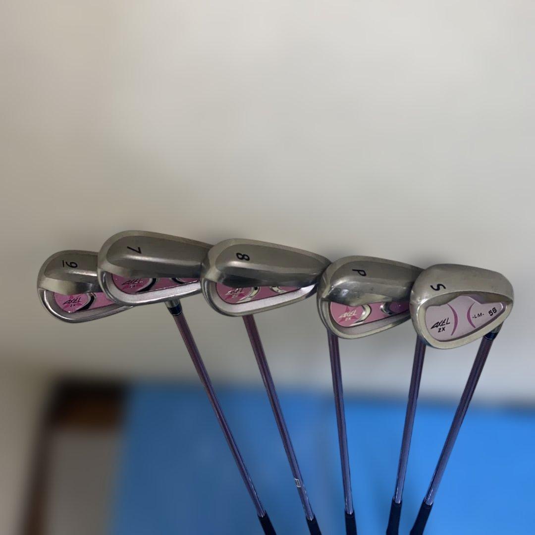 【現状美品】AXEL ZX レディースクラブセット 9本