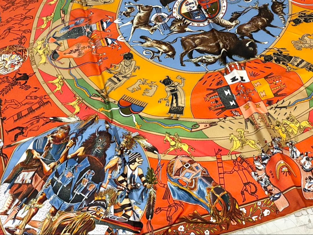 【正規品 希少】HERMES Carre 90 大判 スカーフ シルク100％