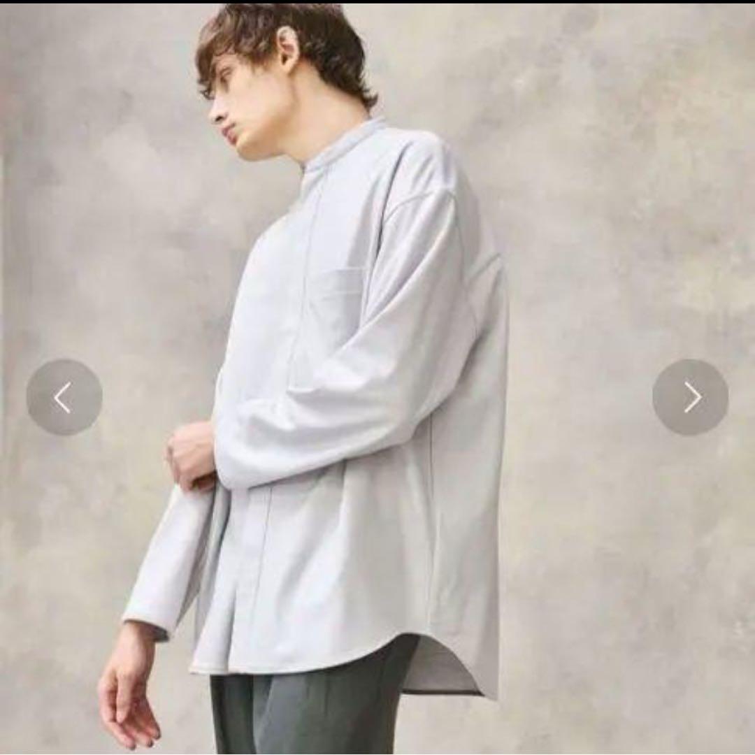 美品 PUBLIC TOKYO スラックス 含浸ウールギャバジン グレー メンズ