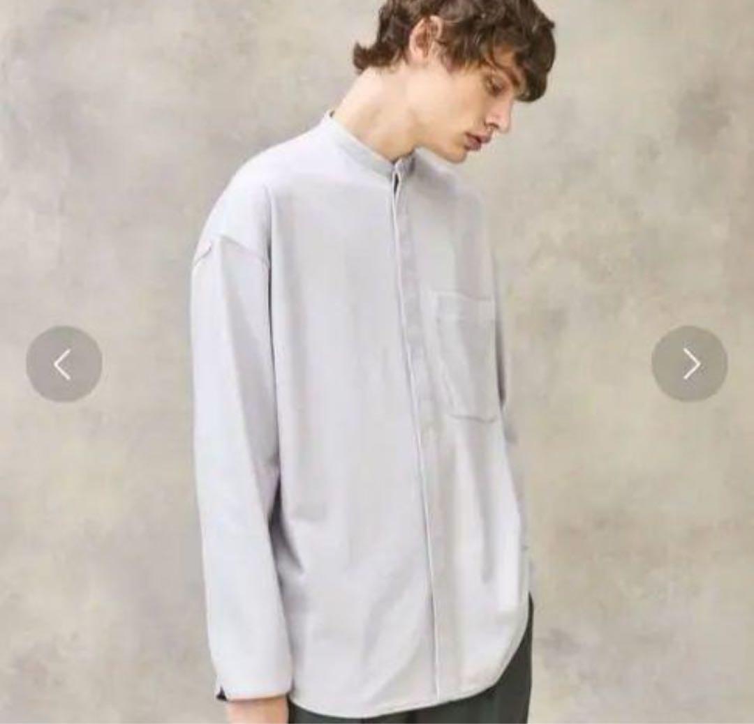 美品 PUBLIC TOKYO スラックス 含浸ウールギャバジン グレー メンズ