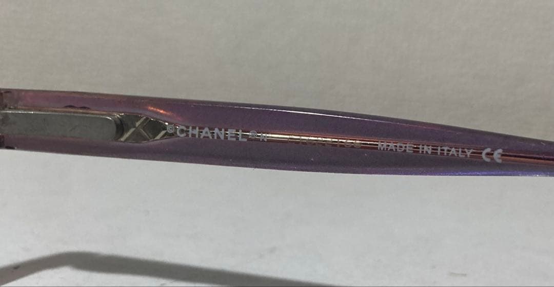 シャネル CHANEL メガネフレーム ココマーク 紫系 3013 c510