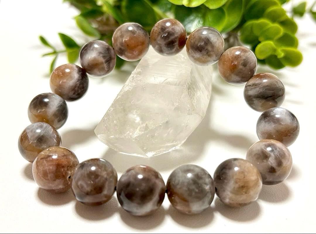 蒼衣　黄昏に瞬く光の邂逅　トワイライトブラックサンムーンストーンのブレス