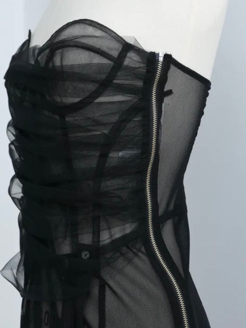 ワンピース Chika Kisada 25ss TULL LAYERDED DRESS