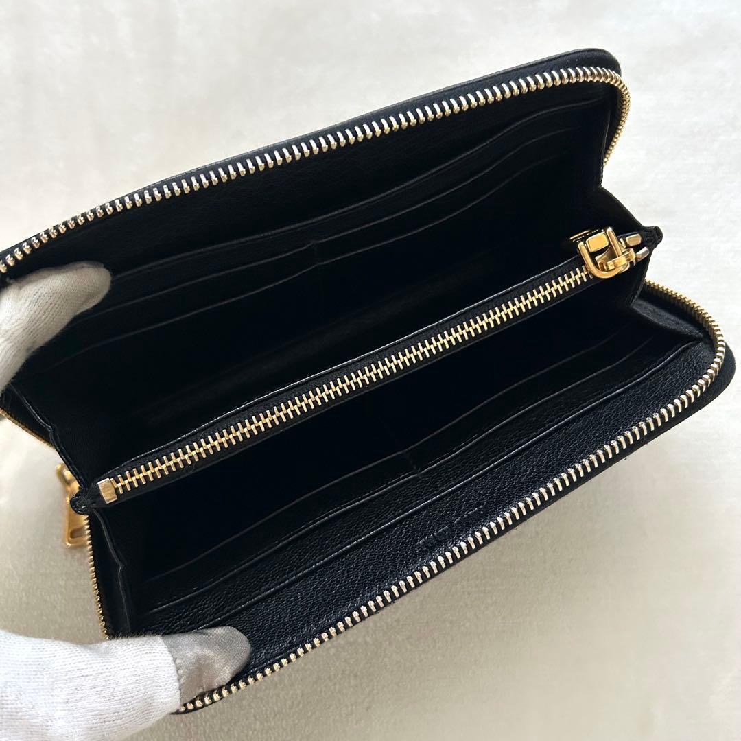 miumiu ミュウミュウ 長財布 ラウンドファスナー 黒