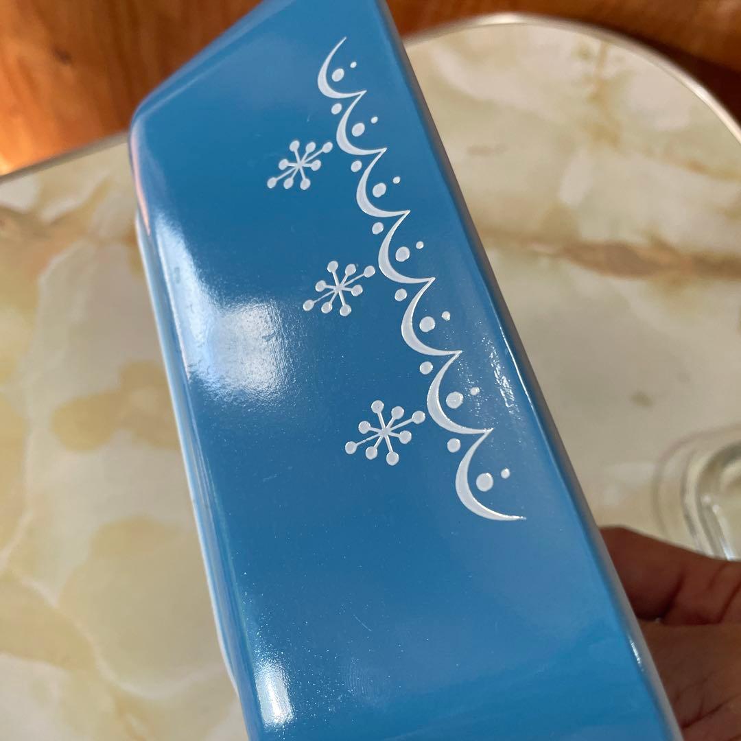 オールドパイレックス　リフ　リフリジレーター　スノーフレーク3点セット