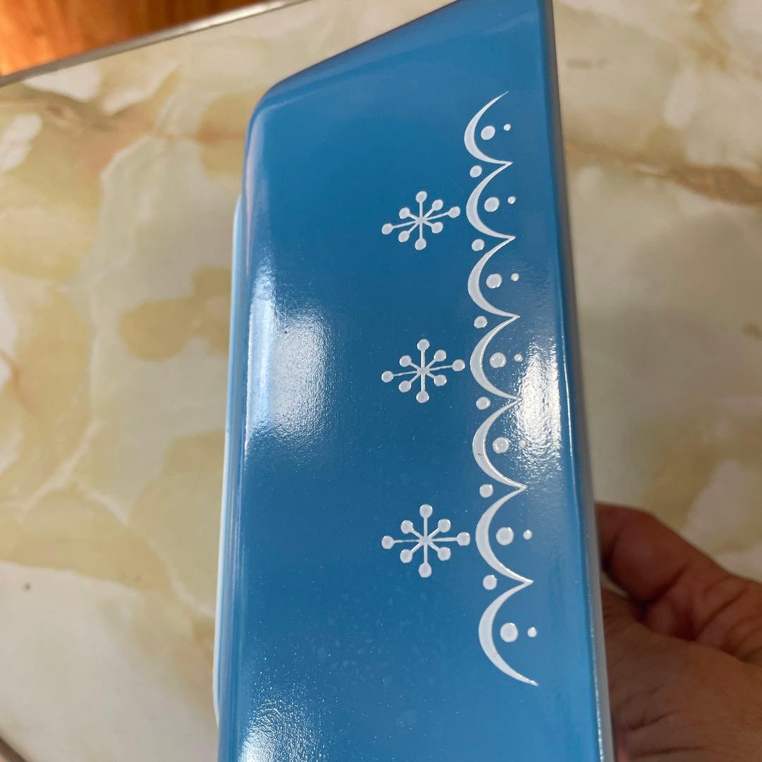 オールドパイレックス　リフ　リフリジレーター　スノーフレーク3点セット