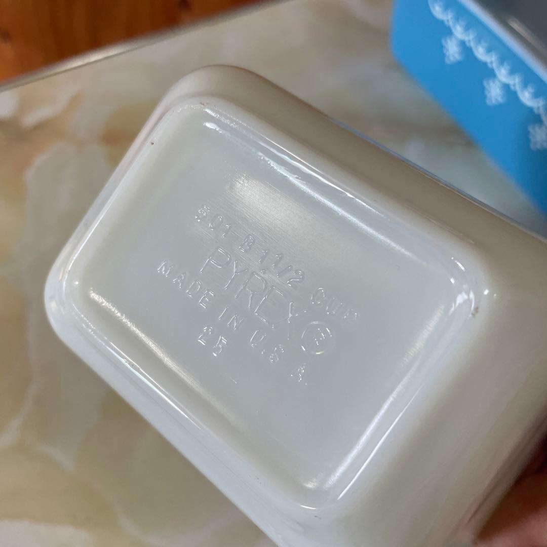 オールドパイレックス　リフ　リフリジレーター　スノーフレーク3点セット