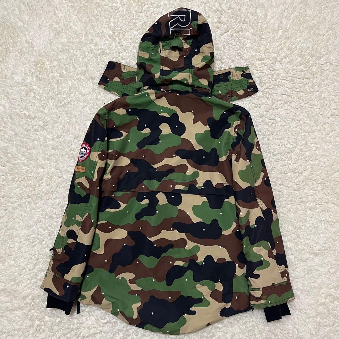 BURTON × Ｘ- girl コラボ スノーボードジャケット カモフラ柄 S