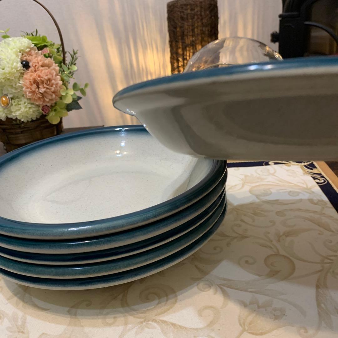 希少 ウェッジウッド ブルー パシフィック 20cmサラダボウル 6枚