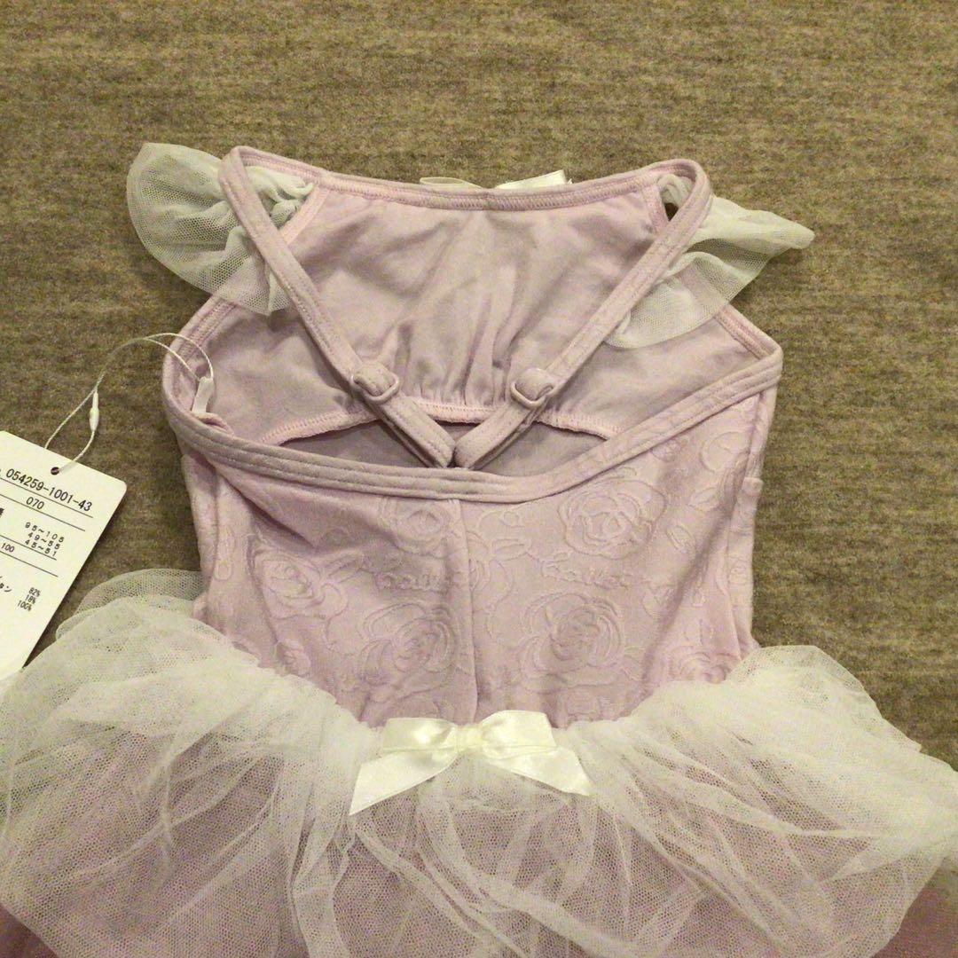 【新品】チャコット　キッズ　スカート付きレオタード　100