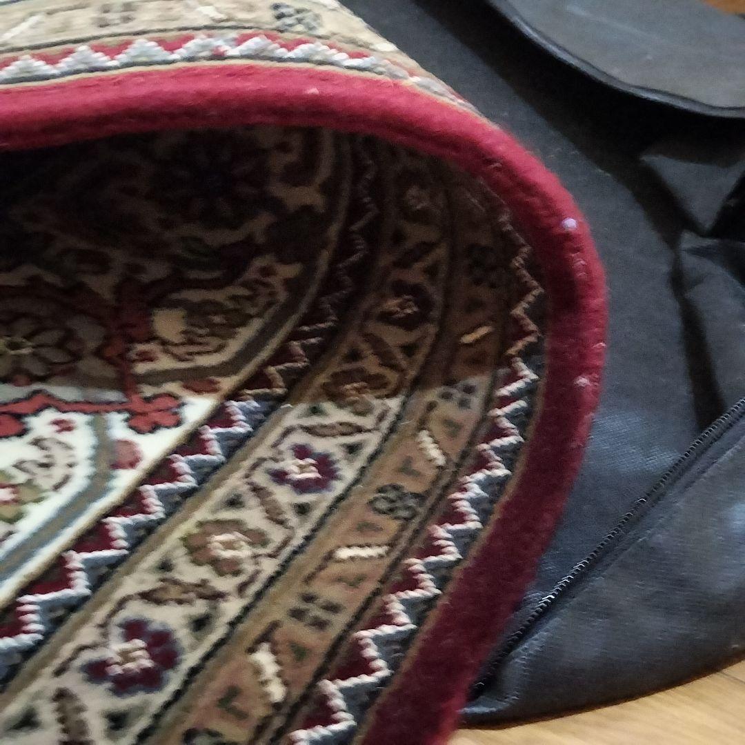 未使用タグ付き！高級 手織り ペルシャ絨毯 207×287cm