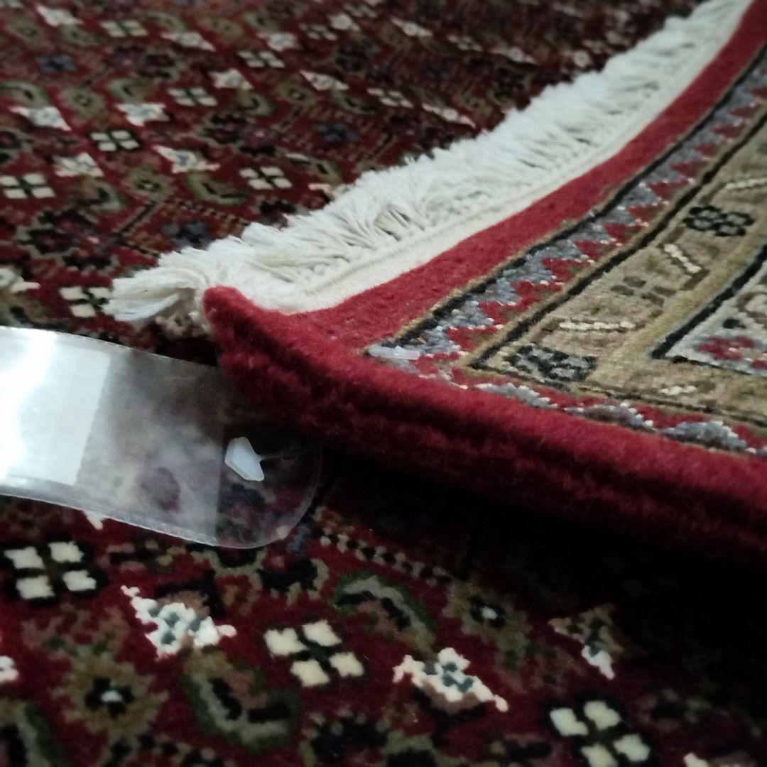 未使用タグ付き！高級 手織り ペルシャ絨毯 207×287cm