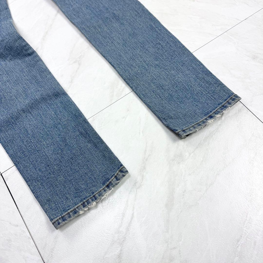 15AW サンローラン エディ期 ニー クラッシュ スキニーデニム 28