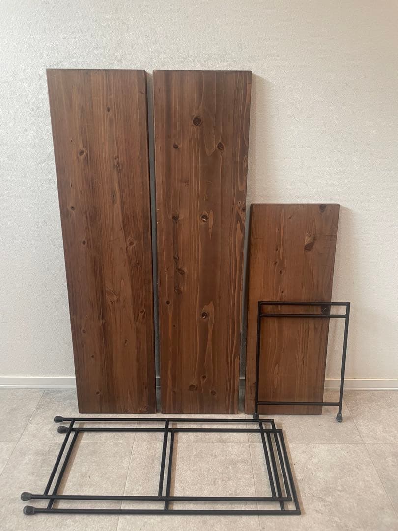 アイアンシェルフ ハシゴ3段 キャンプ アイアン家具 アウトドア ラック