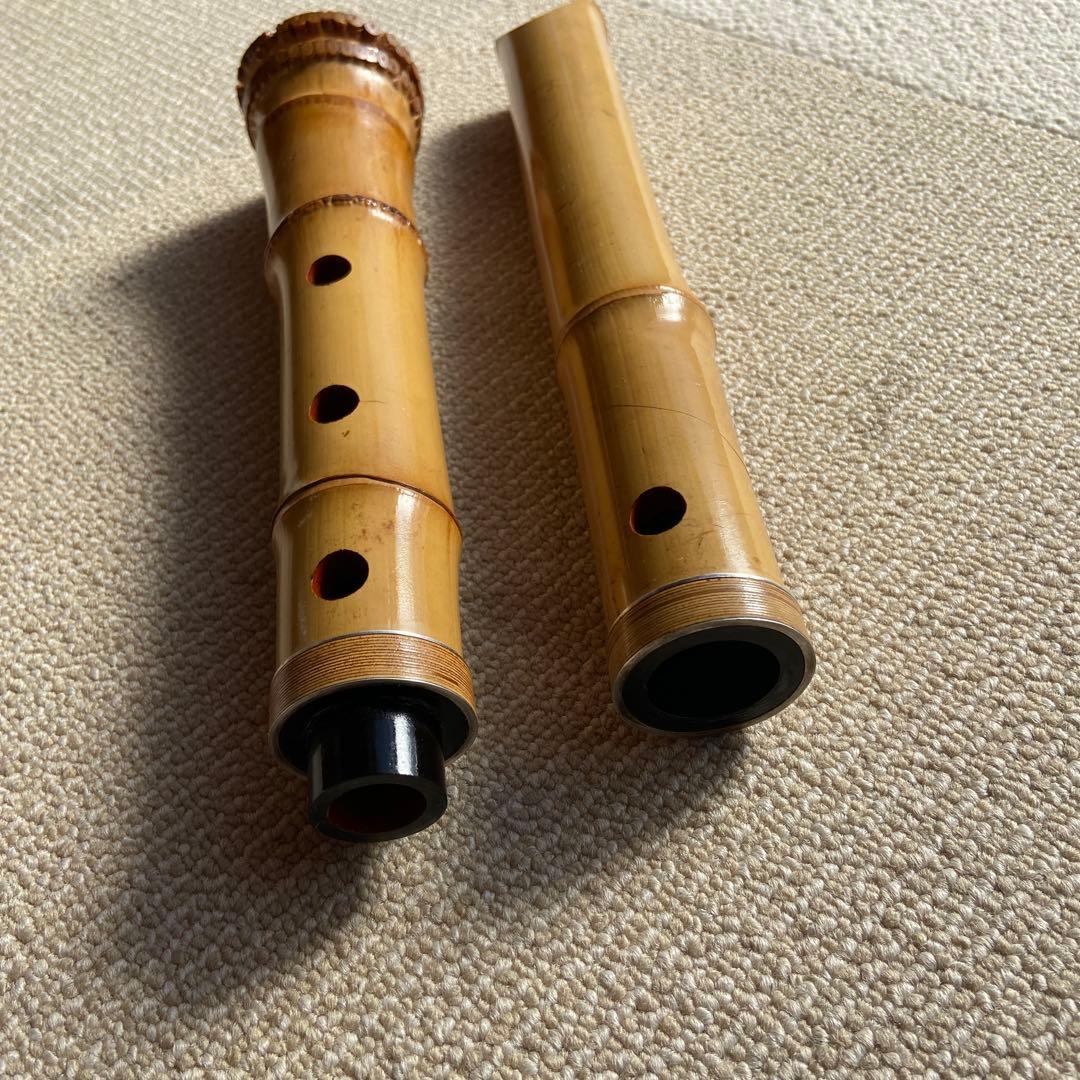 191 尺八　一尺六寸管　精華銘三印