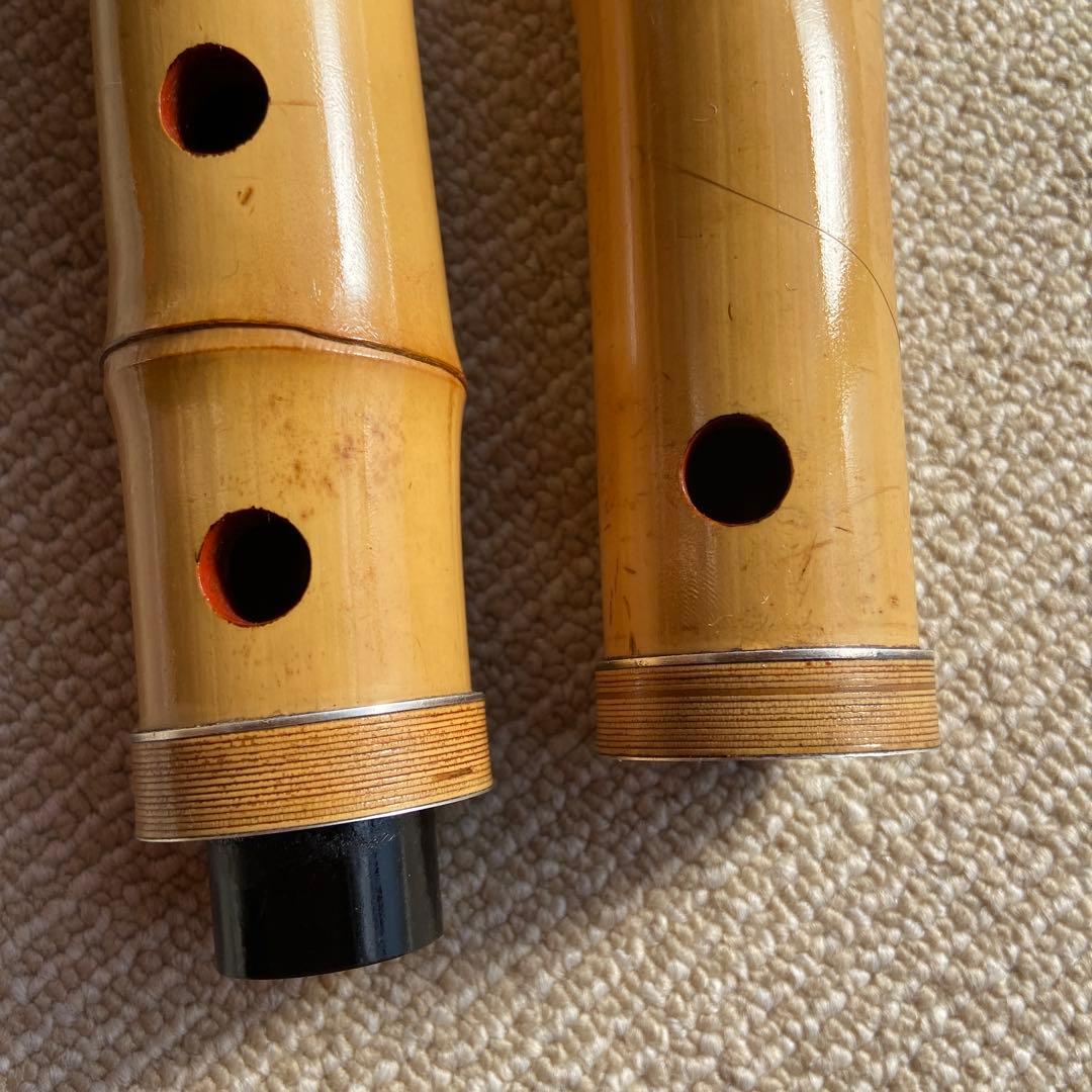 191 尺八　一尺六寸管　精華銘三印