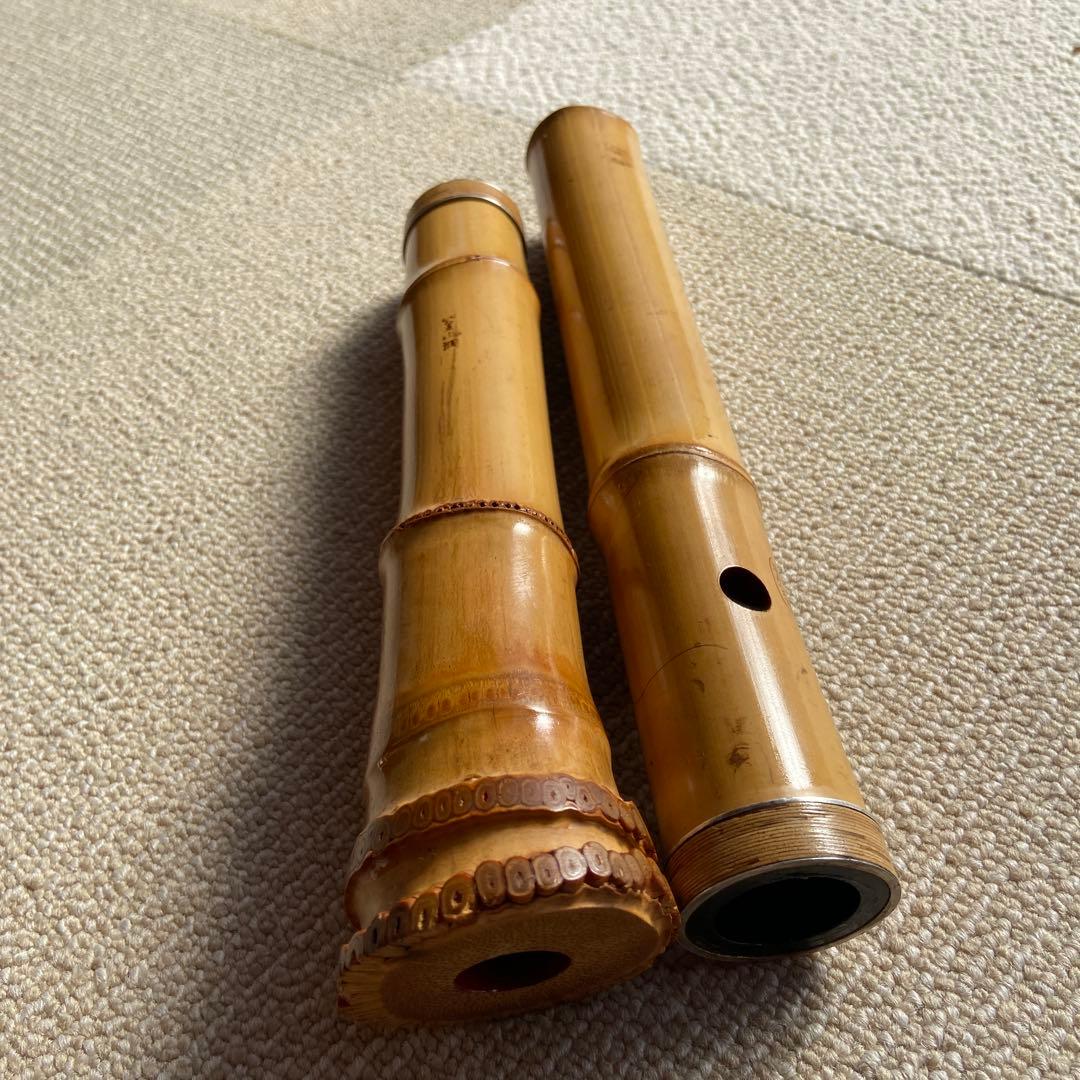 191 尺八　一尺六寸管　精華銘三印