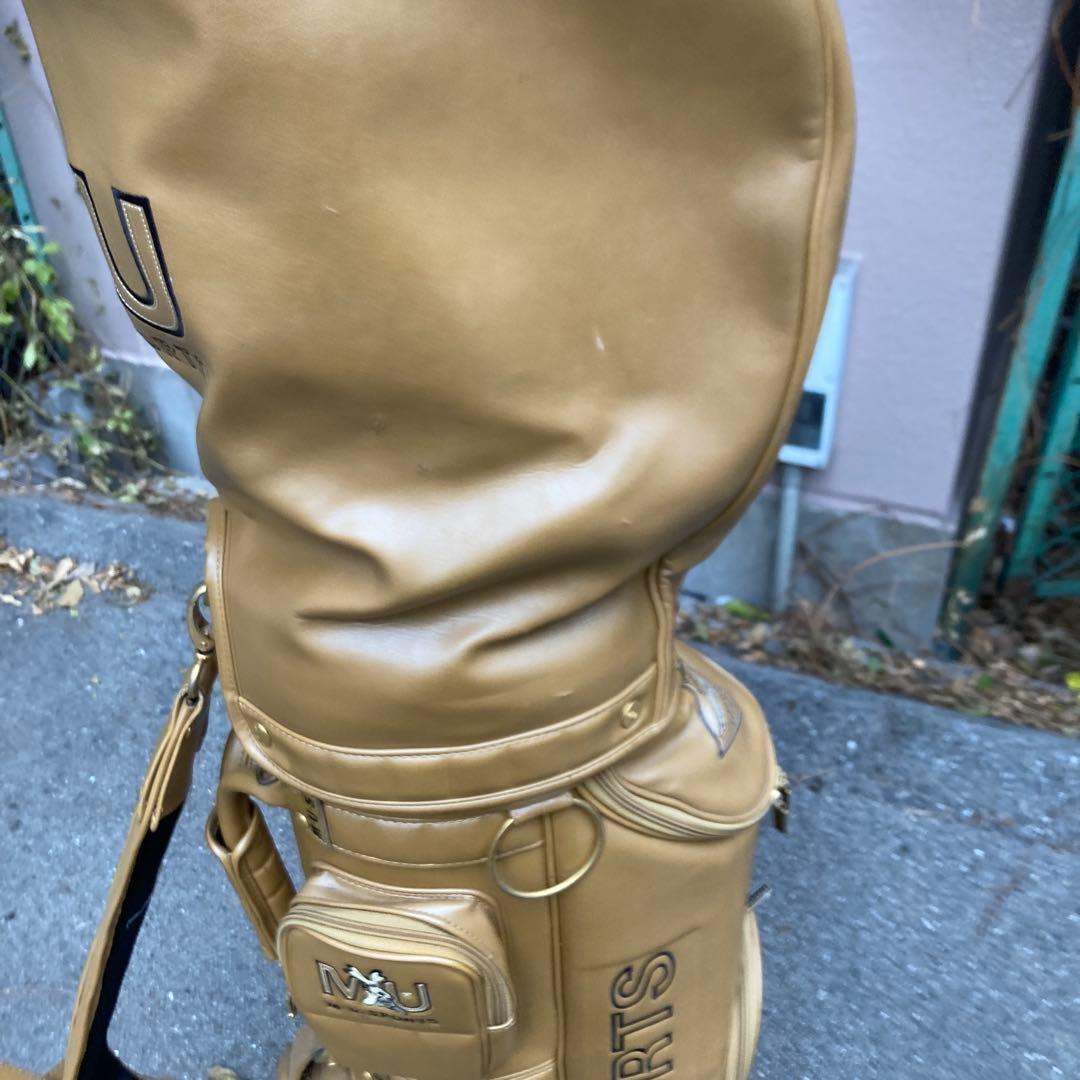 M-U SPORTS 高級レザーキャディバッグ そこそこ綺麗です - メルカリ