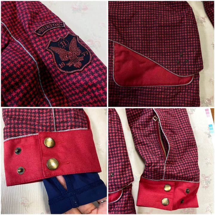 BURTON バートン　ウエア　赤＆黒チェック　サイズS