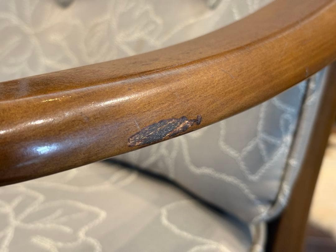 ①カリモク　karimoku アームチェア　アンティーク　ヴィンテージ SZ