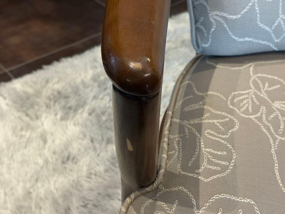 ①カリモク　karimoku アームチェア　アンティーク　ヴィンテージ SZ