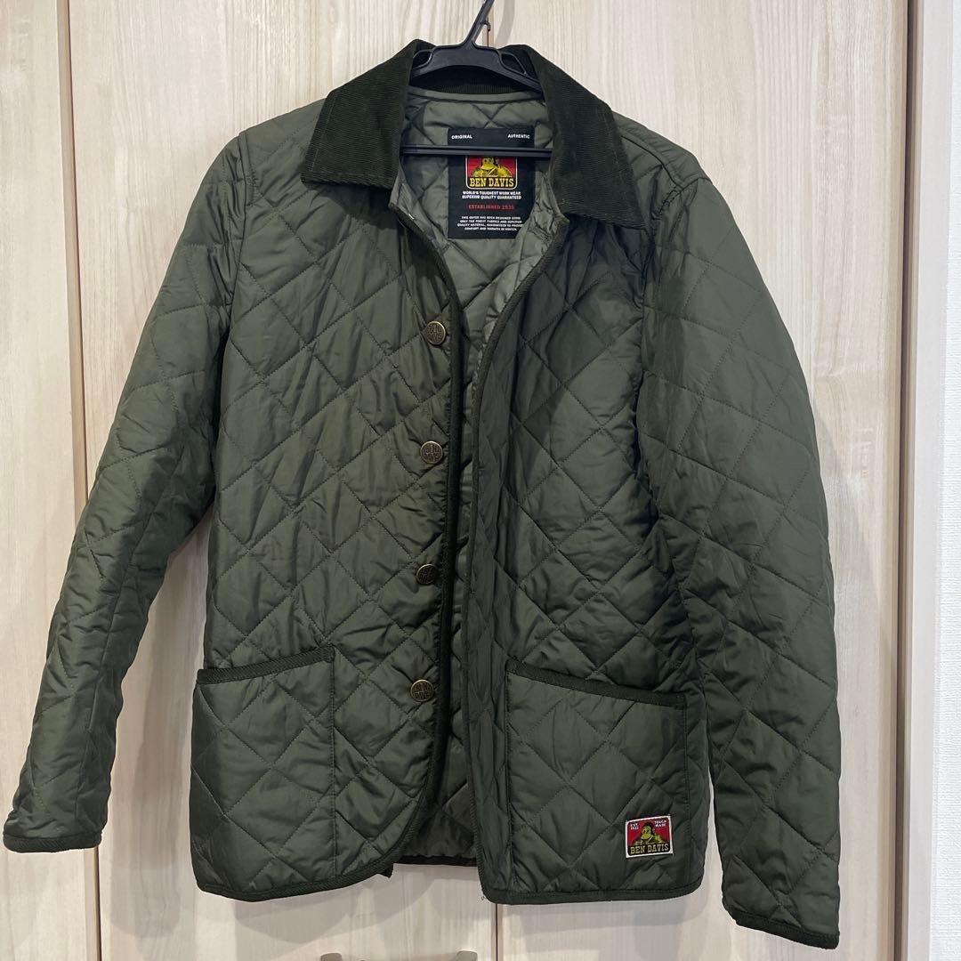BEN DAVIS ベンデイビス キルティングジャケット L オリーブグリーン