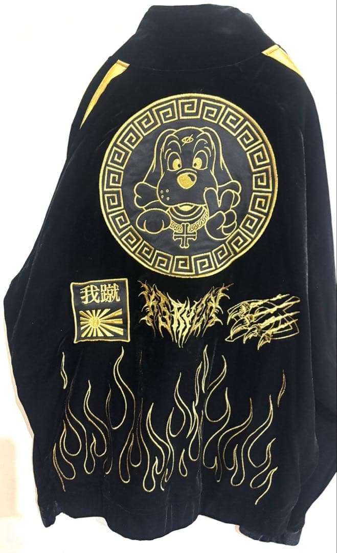 GALFY×XRN×KRY ガルフィ　ジャージセットアップ　ベロア　Fサイズ