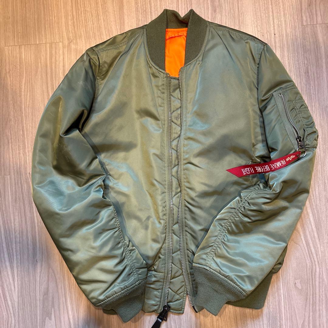 ALPHA INDUSTRIES MA-1 フライトジャケット オリーブ