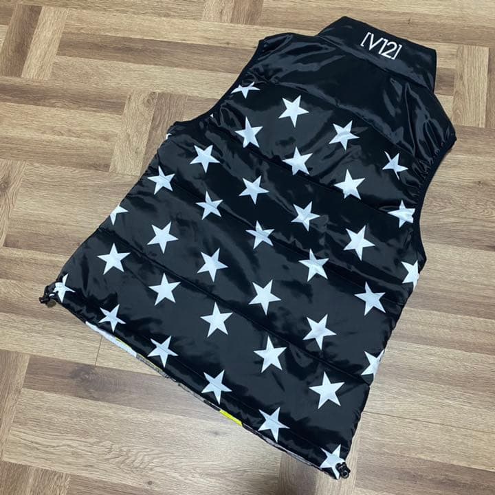 ヴィトゥエルヴ♡リバーシブル中綿ベスト♡ブラック♡M