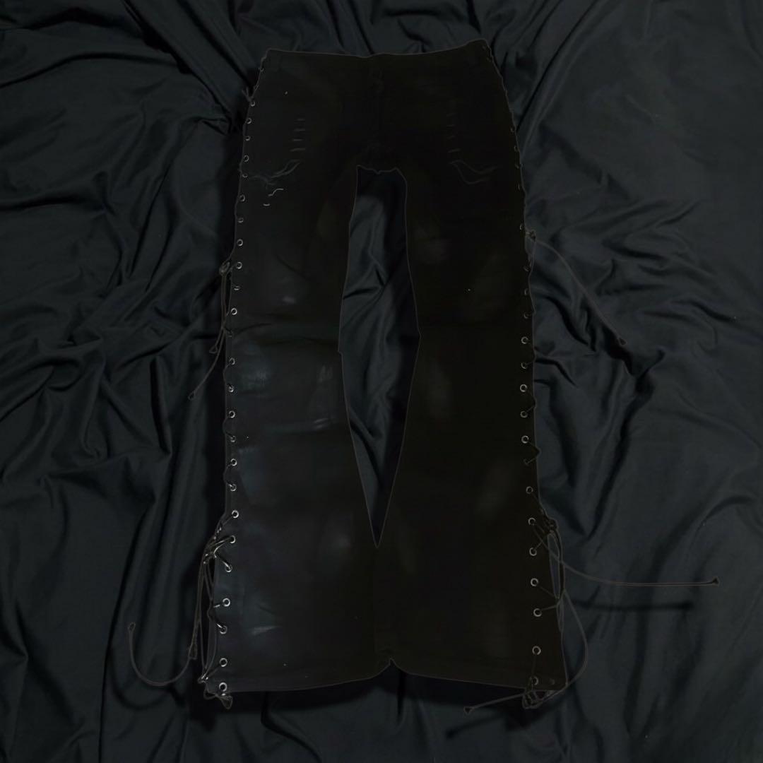 y2k フレアデニム vkei ダークコア お兄系 ifsixwasnine 系