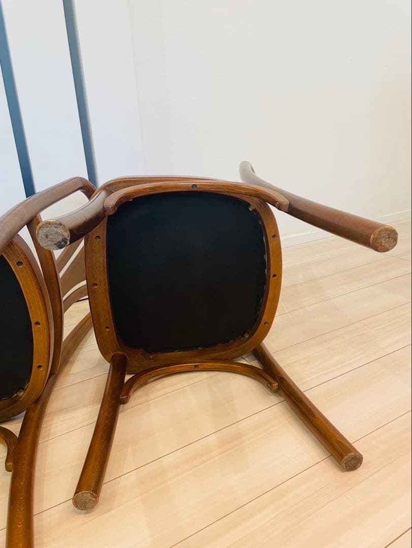 希少品　カリモク家具　ダイニングチェア　アンティーク　ヴィンテージ 2脚セット