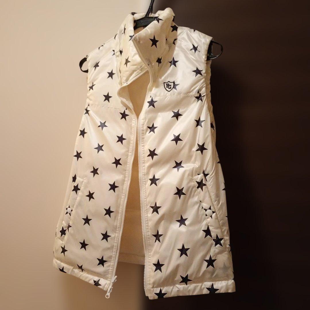 PEARLY GATES 星柄ダウンベストサイズ5