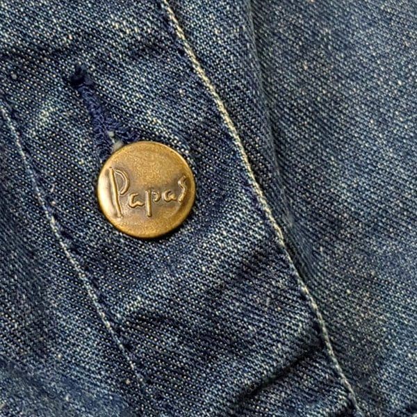 パパス デニムジャケット M ジージャン 背中ロゴ 90s ピーピーケーケー期