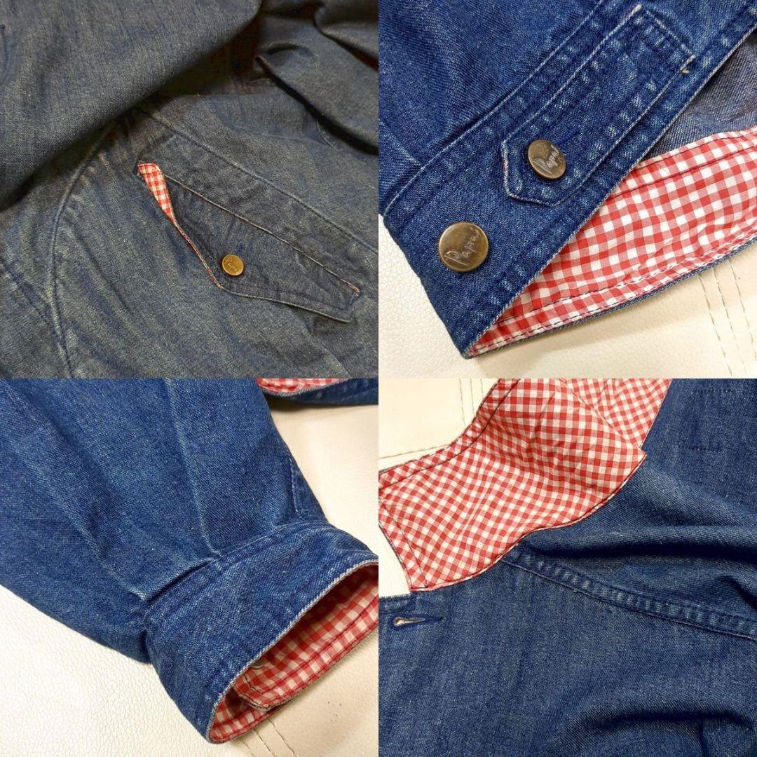 パパス デニムジャケット M ジージャン 背中ロゴ 90s ピーピーケーケー期