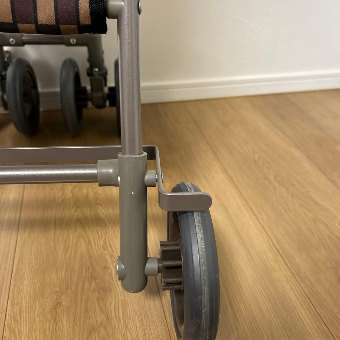 【新品・未使用】島製作所 サニーウォーカーAW- ブラウン　シルバーカー