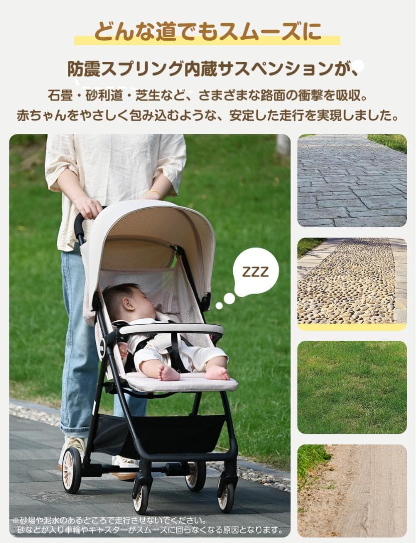 ベビーカー 折りたたみ 超コンパクト 軽量 0~3歳頃 AB兼用 バギー