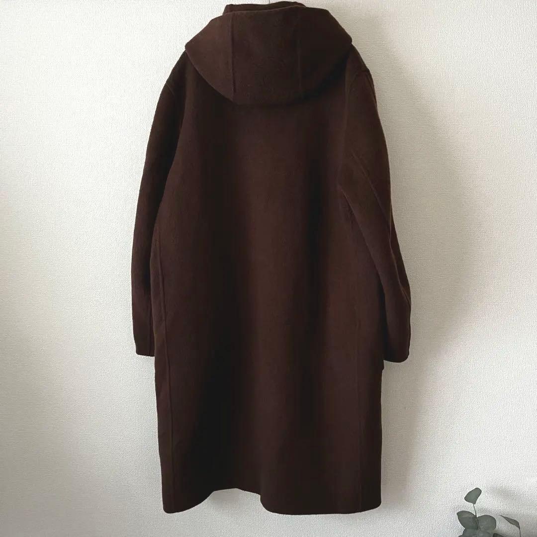 MUJI Labo＊紳士　カシミヤ混ダッフルコート　ブラウン　L