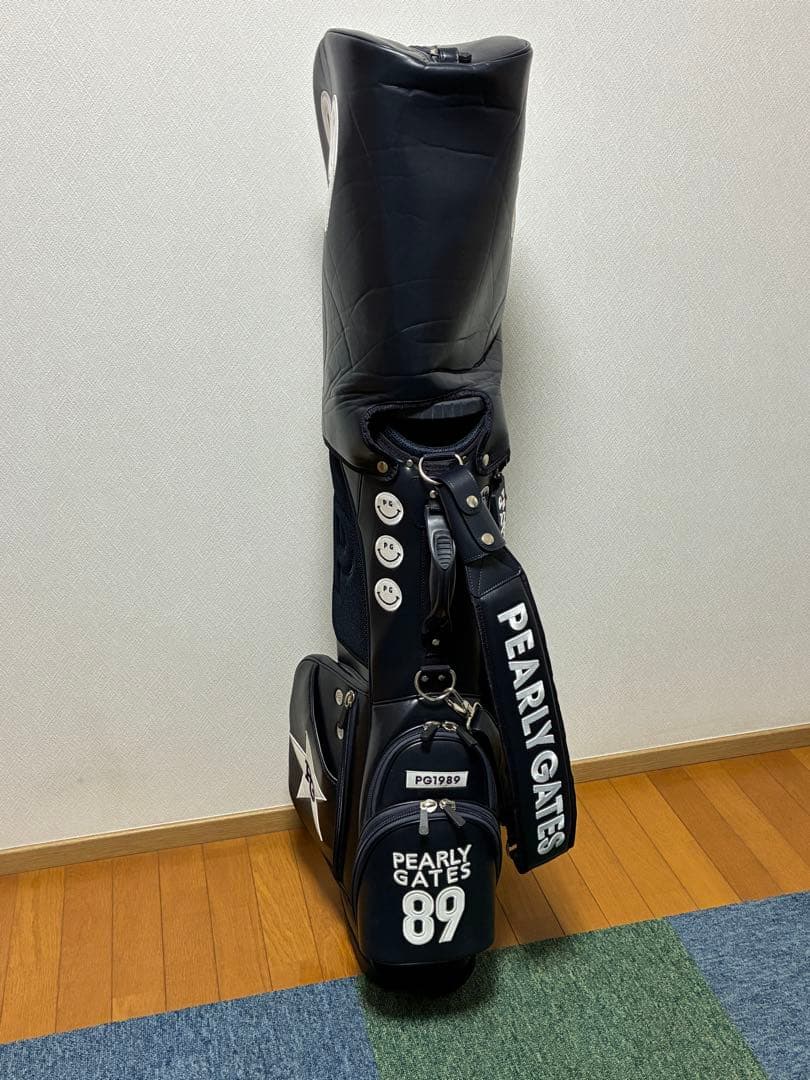 ＜モモシン＞【パーリーゲイツ】 スタンド式キャディバッグ ネイビー