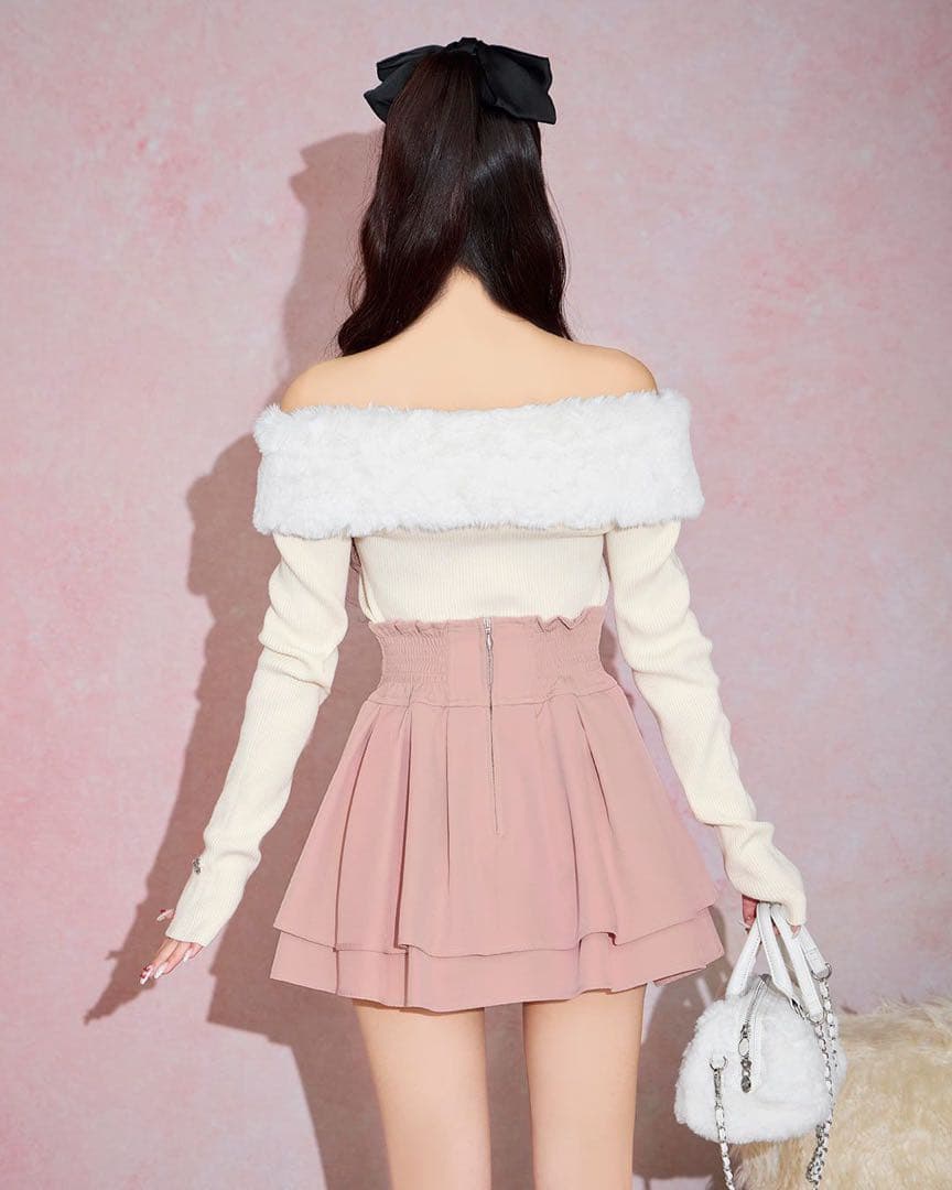 ミシェルマカロン 美脚スカート ピンク Sサイズ - メルカリ