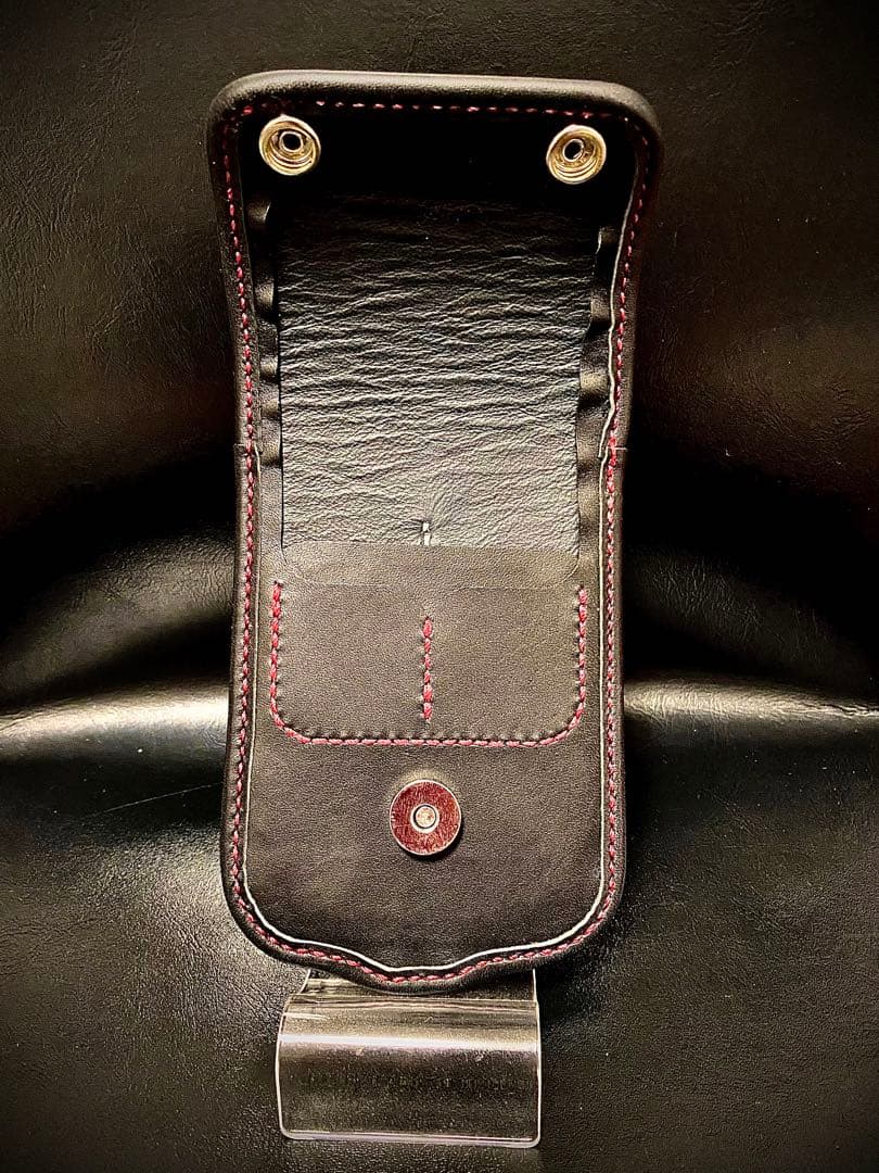 【レザーハンドメイド_全て手縫い】ドロップインダーツケースNo.57